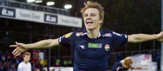 Odegaard en la liga Noruega Odegaard en la liga Noruega