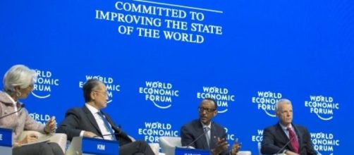President Kagame speaking at World Economic Forum