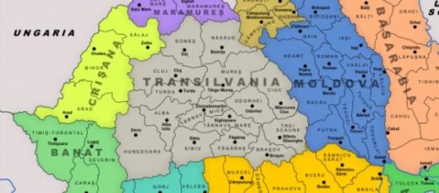 Harta Romaniei Mari la 24 inauarie 1849 A. I. Cuza Harta Romaniei Mari la 24 inauarie 1849 A. I. Cuza
