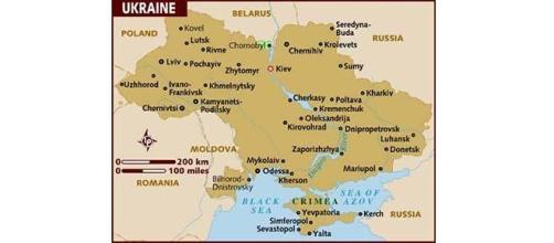 Ukraine. Donetsk, Luhansk, Mariupol in south-east