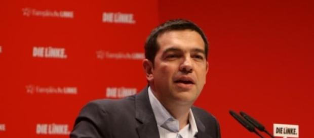 Alexis Tsipras heads of radical left-wing, Syriza Alexis Tsipras heads of radical left-wing, Syriza