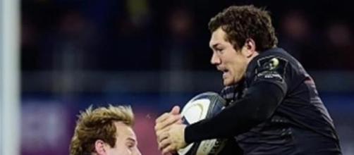 Abendanon, the try scorer for Clermont 
