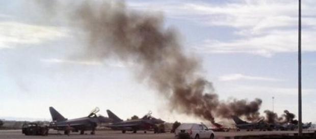 Caça F-16 grego despenha-se em Espanha-1 Caça F-16 grego despenha-se em Espanha-1
