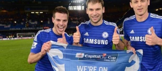 Azpilicueta, Ivanovic i Matic Azpilicueta, Ivanovic i Matic