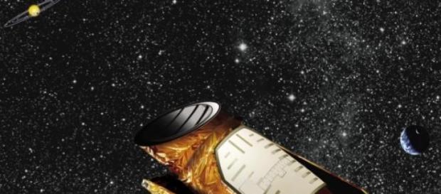 O telescópio Kepler no espaço O telescópio Kepler no espaço