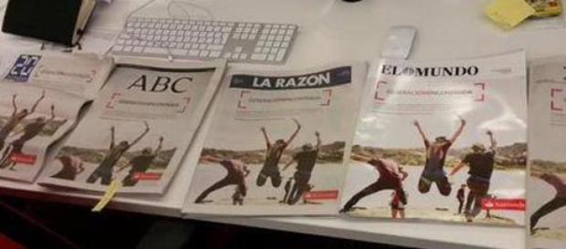 Portadas de las cabeceras generalistas Portadas de las cabeceras generalistas