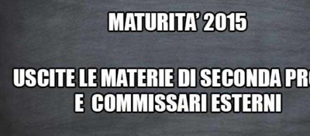 Le materie per la seconda prova d'esame Le materie per la seconda prova d'esame