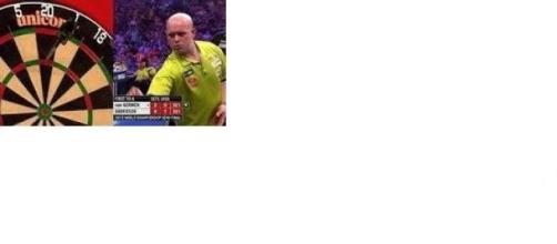 Van Gerwen crashed out to Gary Anderson