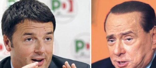 Matteo Renzi e Silvio Berlusconi