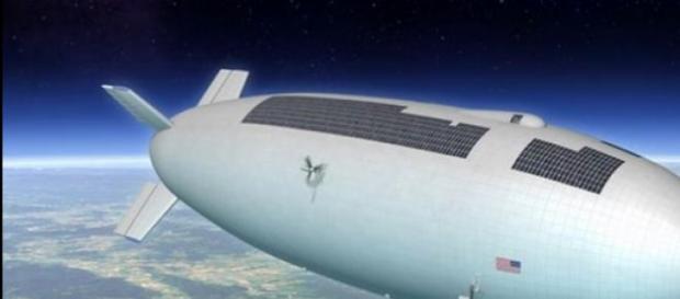 Recreación de un dirigible espacial Recreación de un dirigible espacial