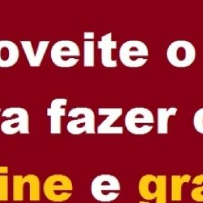 Aproveite o tempo estudando online e gratuitamente
