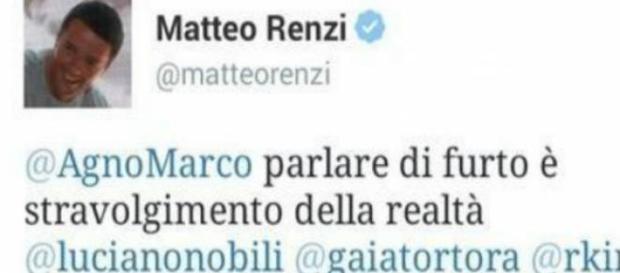 Il tweet di Renzi su gol Astori Il tweet di Renzi su gol Astori