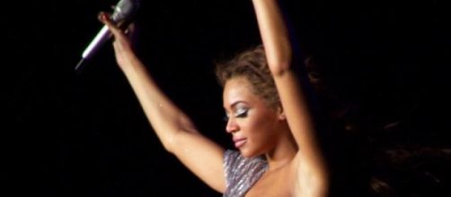 Beyonce in a 2007 tour in Spain