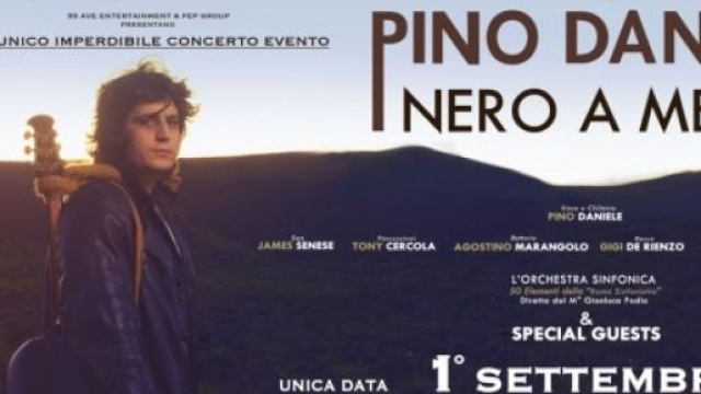 Locandina Concerto Pino Daniele Nero a Met&agrave; - 2014