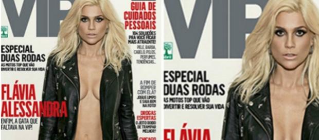 Flávia Alessandra em capa da VIP. Polêmica Flávia Alessandra em capa da VIP. Polêmica