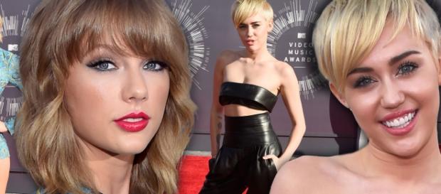 Miley quer ver Taylor Swift com cabelo curto. Miley quer ver Taylor Swift com cabelo curto.