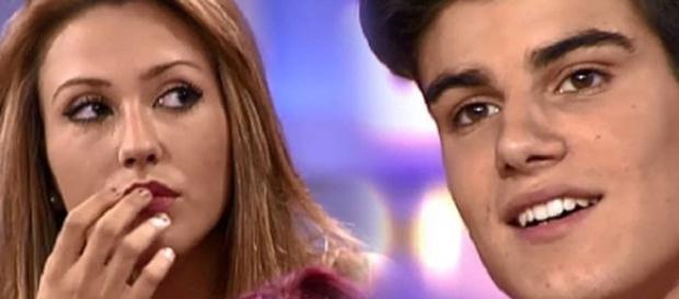 Paola y Julen durante el trono de verano de Myhyv Paola y Julen durante el trono de verano de Myhyv