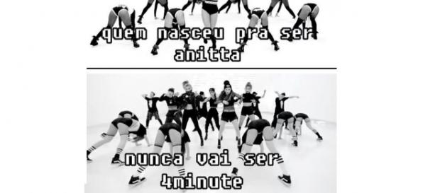 Anitta é acusada de plagiar 4minute Anitta é acusada de plagiar 4minute