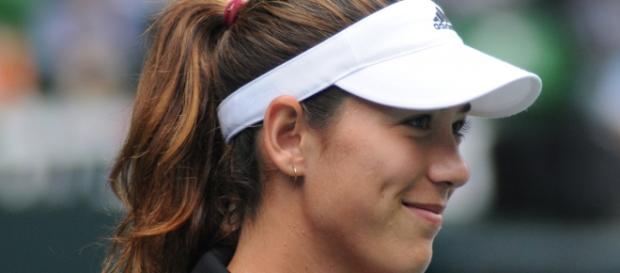Muguruza, antes de la disputa de un encuentro Muguruza, antes de la disputa de un encuentro