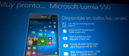 La presentazione del Lumia 550