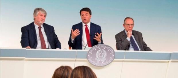 Renzi, Padoan, Poletti: dubbi su riforma pensioni Renzi, Padoan, Poletti: dubbi su riforma pensioni