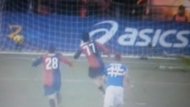 Milanetto su rigore nel derby del 28 novembre 2009