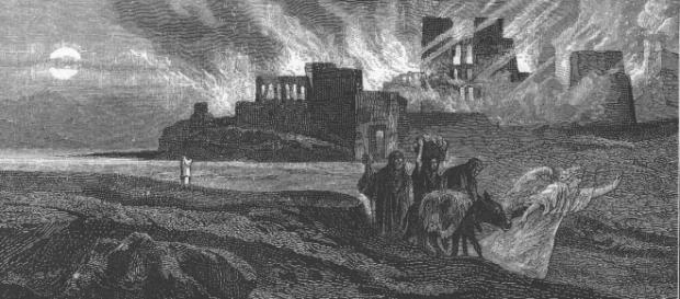 Alexander Bida - Burning Sodoma - 1874 Alexander Bida - Burning Sodoma - 1874