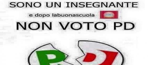Il logo di protesta dei docenti Il logo di protesta dei docenti