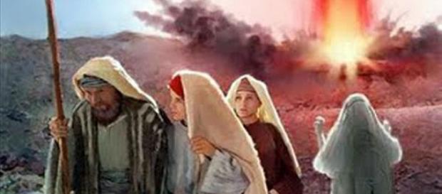 Ló e a sua família escaparam ao castigo de Deus Ló e a sua família escaparam ao castigo de Deus