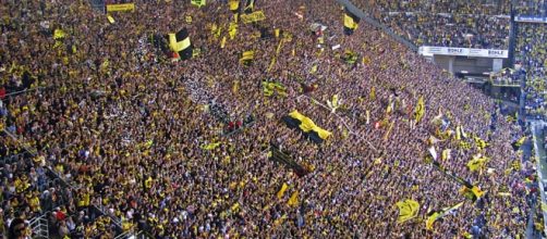 A Muralha Amarela sempre impressiona em Dortmund