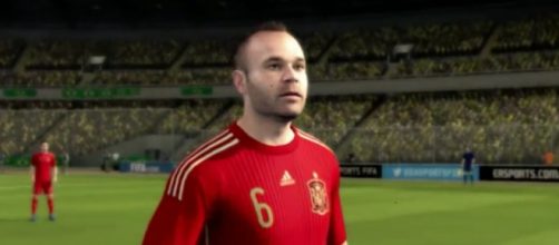 Andrés Iniesta con España en FIFA 16