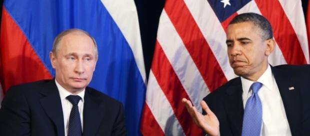 Vladimir Putin şi Barack Obama la ONU Vladimir Putin şi Barack Obama la ONU