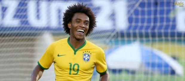 Willian foi autor de dois belos gols Willian foi autor de dois belos gols