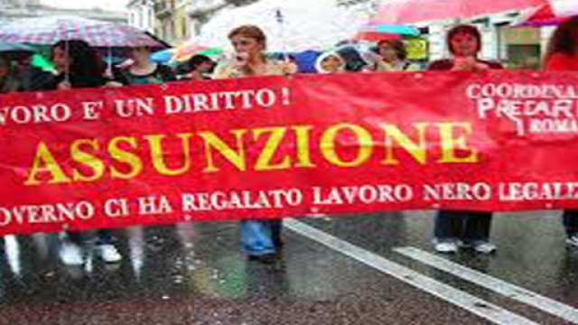 Dimostrazione contro il lavoro nero