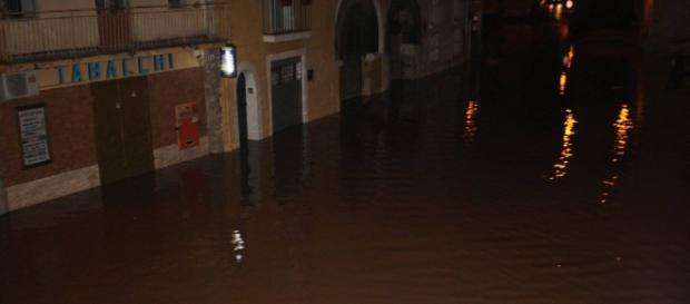 Gli allagamenti a Capua nella scorsa notte Gli allagamenti a Capua nella scorsa notte