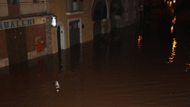 Gli allagamenti a Capua nella scorsa notte