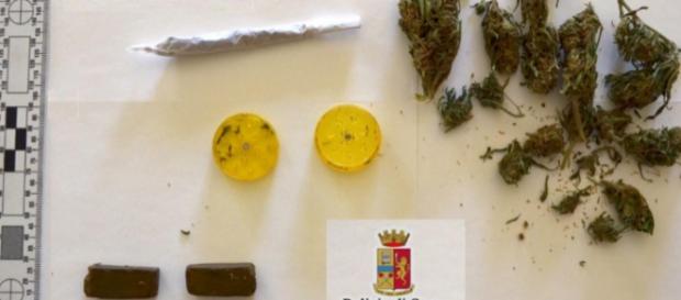 La droga sequestrata a Caltanissetta La droga sequestrata a Caltanissetta