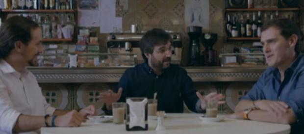 Pablo Iglesias y Albert Rivera en Salvados Pablo Iglesias y Albert Rivera en Salvados