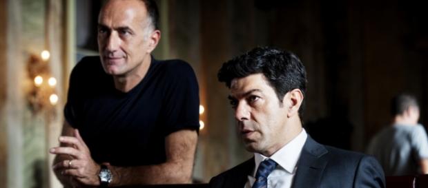 Stefano Sollima con Pierfrancesco Favino Stefano Sollima con Pierfrancesco Favino