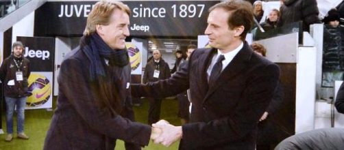 I due tecnici Mancini ed Allegri