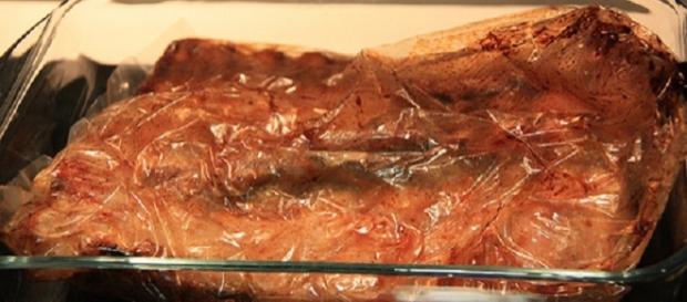 Carne al horno preparada en la bolsa Carne al horno preparada en la bolsa