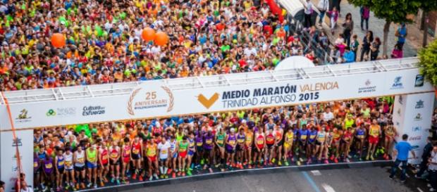 Foto de salida del Medio Maratón de Valencia Foto de salida del Medio Maratón de Valencia