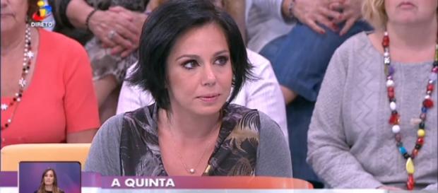 Sara Norte emocionou-se no "Você na TV" Sara Norte emocionou-se no "Você na TV"