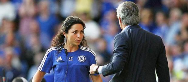 Carneiro during the initial incident with Mourinho Carneiro during the initial incident with Mourinho