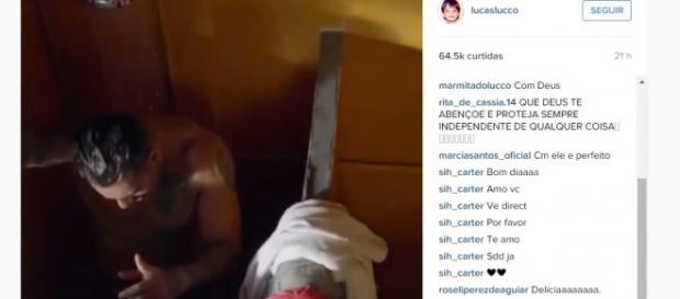 Lucas Lucco aparece nu em vídeo da internet Lucas Lucco aparece nu em vídeo da internet