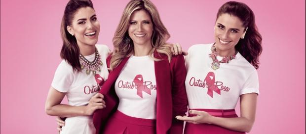 Outubro Rosa: Famosas se mobilizam Outubro Rosa: Famosas se mobilizam