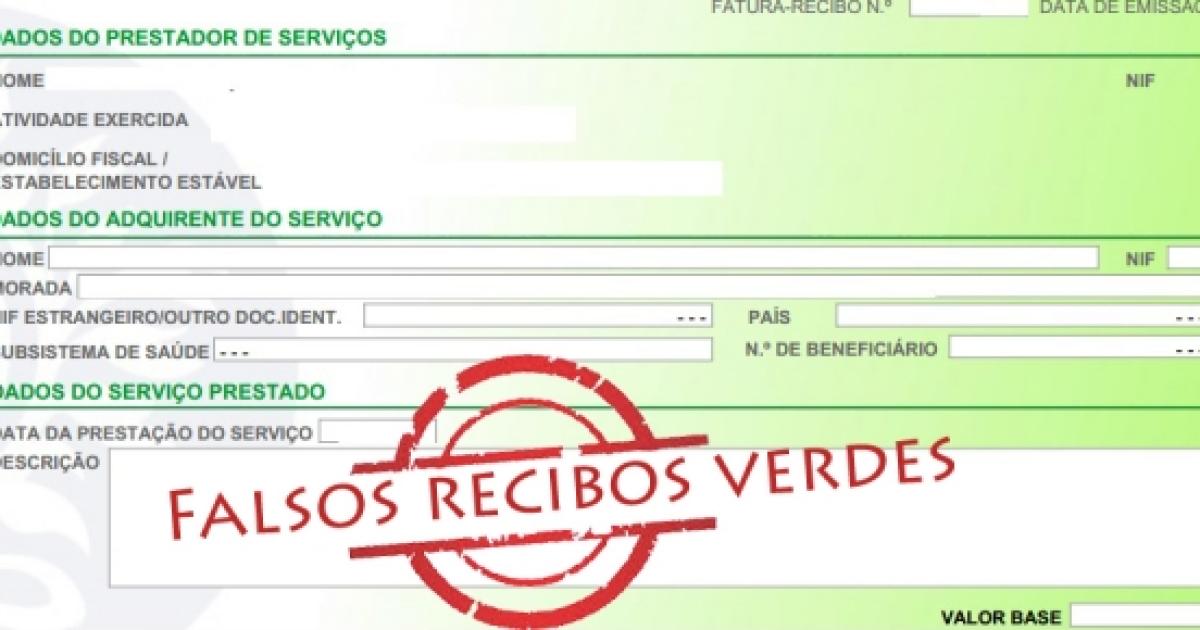 Falsos Recibos Verdes Aumentaram 200 3301