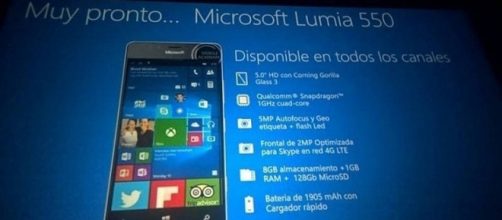 La presentazione del nuovo Lumia 550