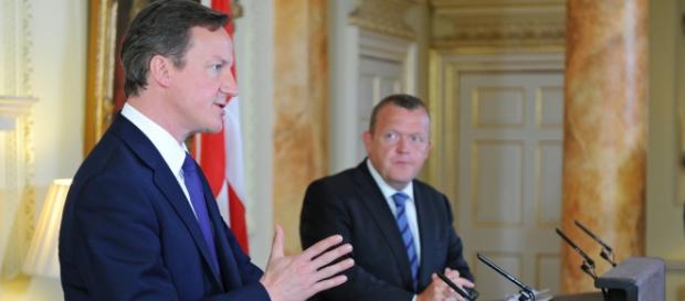 D. Cameron i Lars Løkke Rasmussen, premier Danii D. Cameron i Lars Løkke Rasmussen, premier Danii