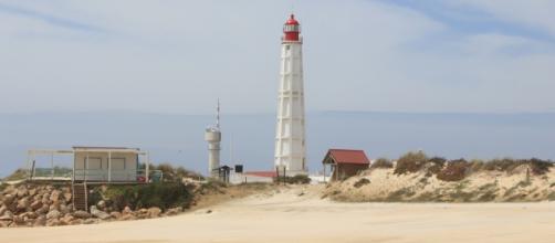 Lighthouse of Farol on Culhatra Island